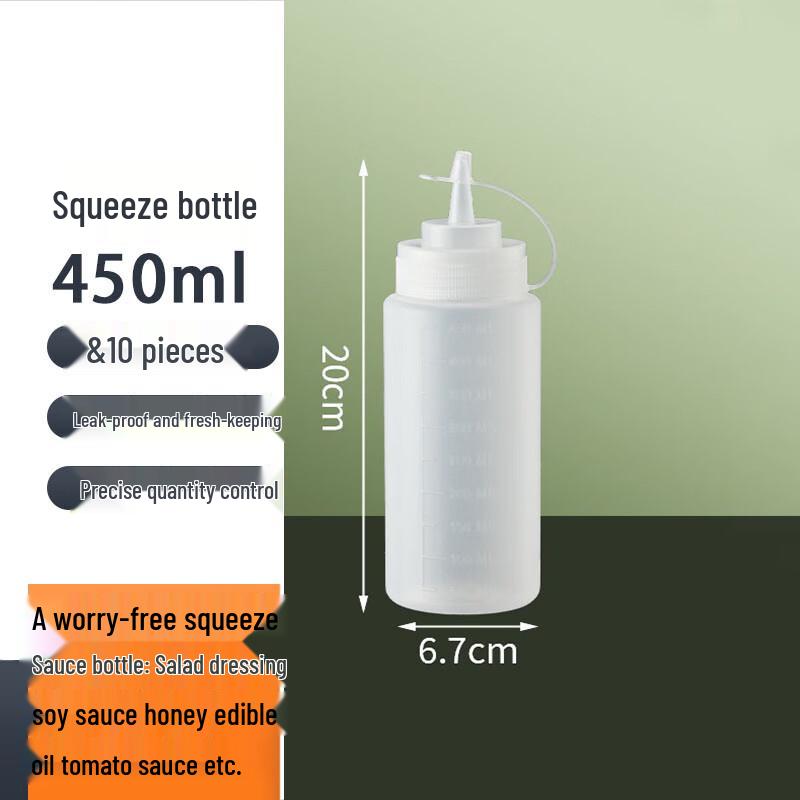 Homeglen Plastic Squeeze Sauce Bottles