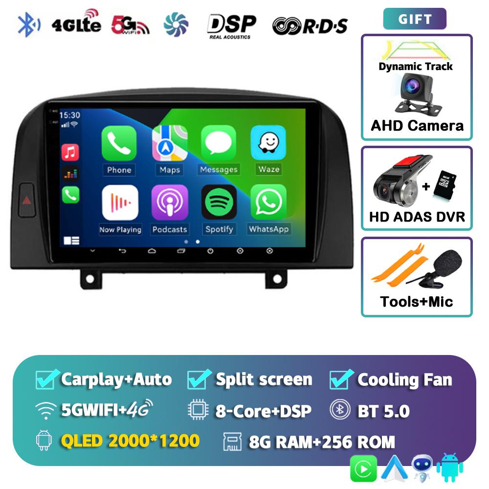 Android 14 Carplay WIFI+4G For Hyundai SONATA NF 2004 2005 2006 2007 2008 Car Radio Multimedia Player Stereo GPS 2DIN Head Unit