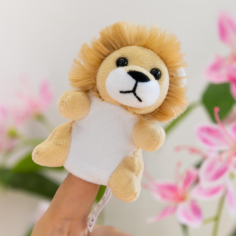 Forest Animal Finger Doll Panda Plush Toy Children Ocean Shark Doll