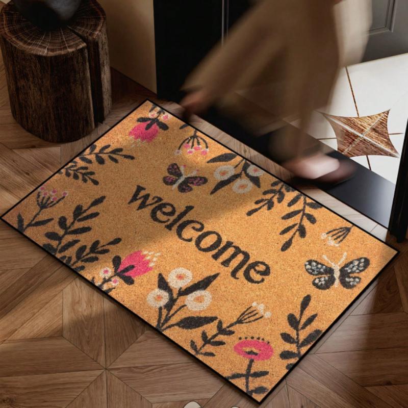 VIKAMA Cartoon Fun Welcome Doormat, Entryway Mat, Non-Slip and Wear-Resistant Kitchen Rug, Home Decoration
