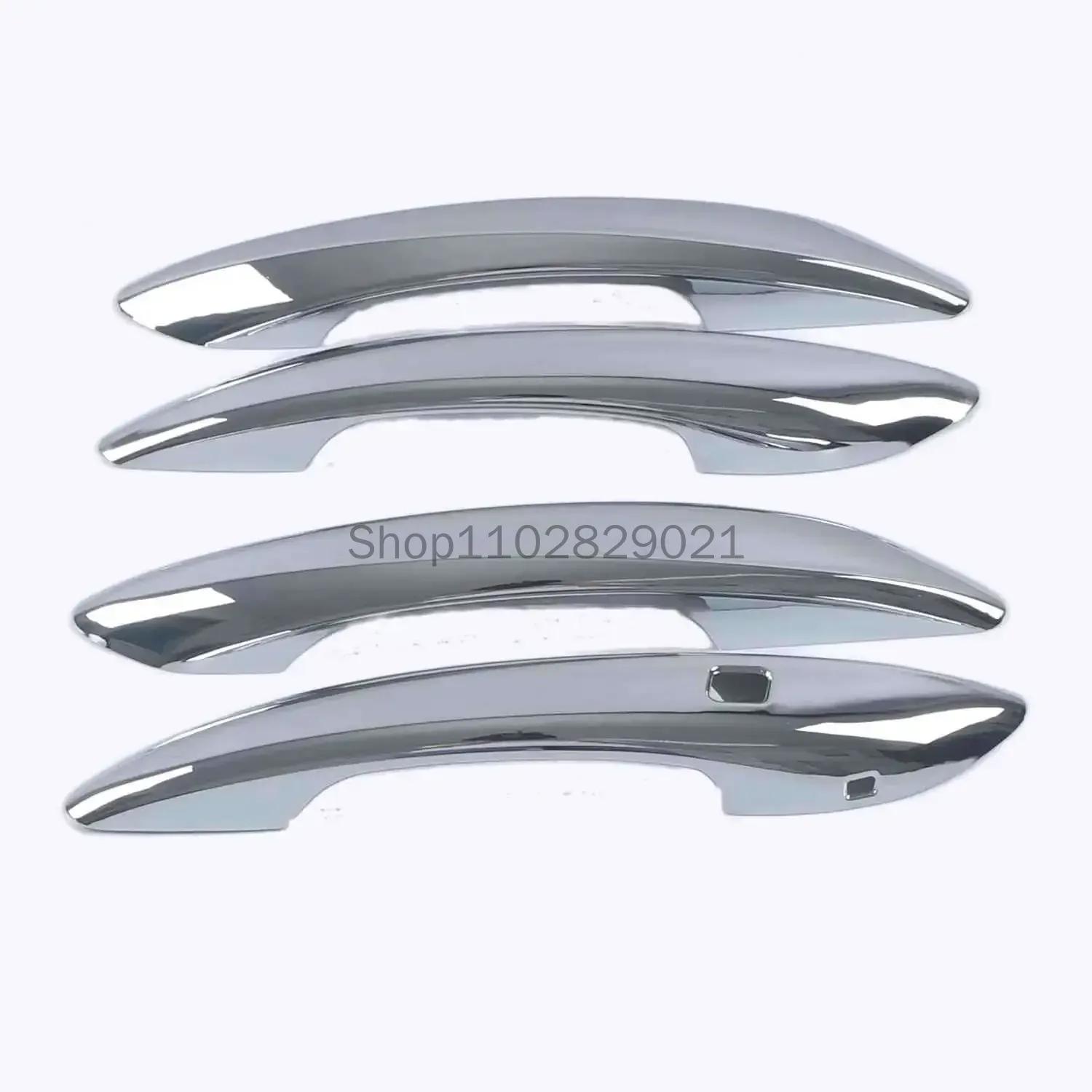 Glossy Black Carbon Fiber Chrome Car Door Handle Cover Decor Sticker Styling Accessories For Hyundai Sonata 2020-2025 2025 2025