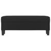 Black Bench 100 X 35 X 41 Cm Faux Leather
