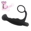 Men's Masturbation Plug Silicone Vibrator Sex Toy Prostate Ring G-Port Massager Adults