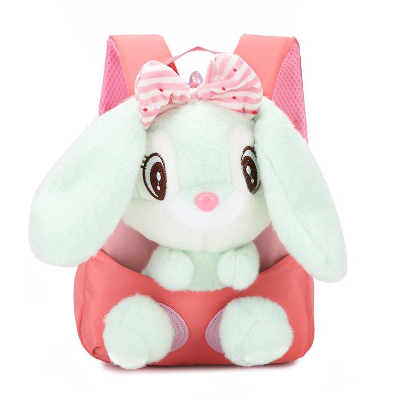 Magical Cartoon Backpack with Removable Plush Doll - Perfect for Your Little One's Nursery Adventure! Kids Girls Backpacks