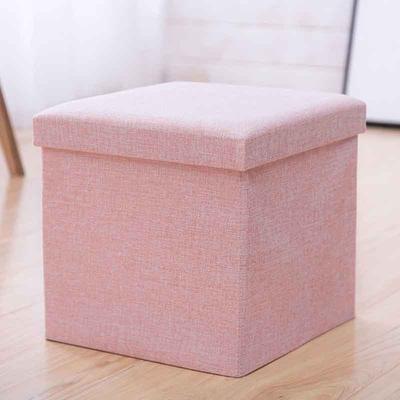 Storage Boxes Foot Stool Folding Storage Pouffe Simple Sofa Shoe Bench Linen Household Seat