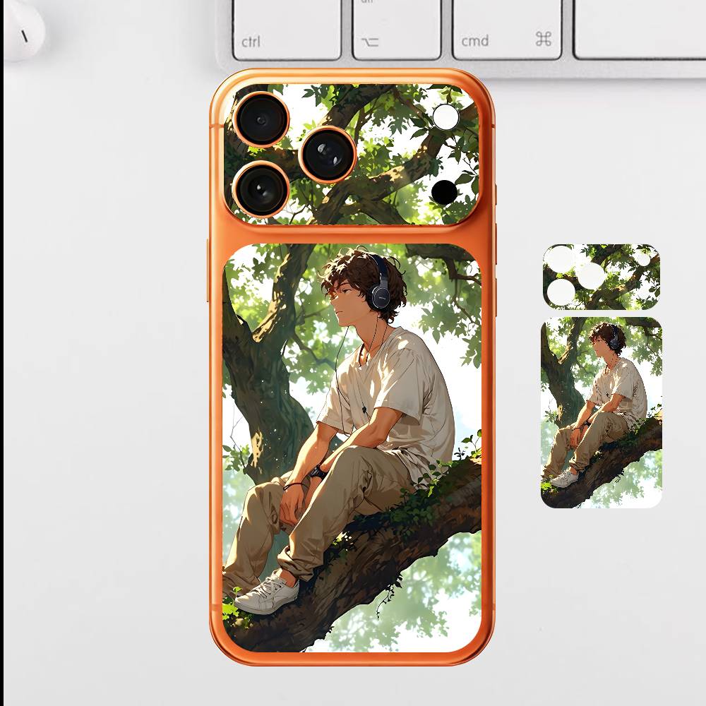 

Youth Vitality Warm For Iphone 17 Pro ProMax Back Protective Decorative Sticker Back Cover iPhone17pro