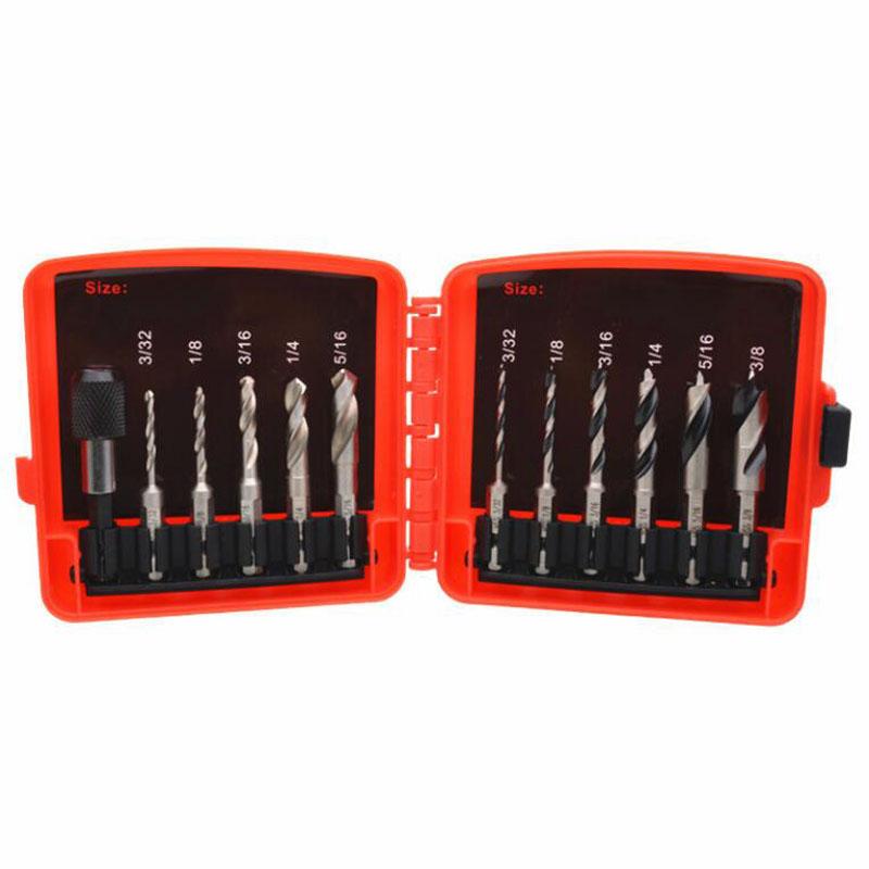 Quick Change Adapter Hex Shank Drill Bits For DIY Projects Drill Press Compatible Engraved Label High-Speed Steel