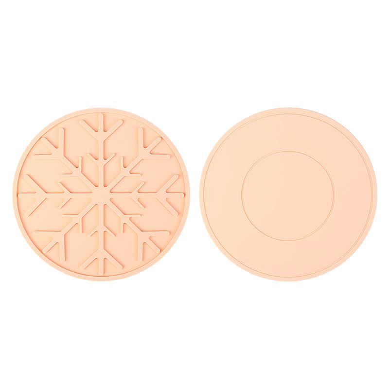 Double Sided Heat Resistant Table Mat Snowflake Shape Christmas Decorative Placemat Non-slip Kitchen Dining Pad for Food Safety