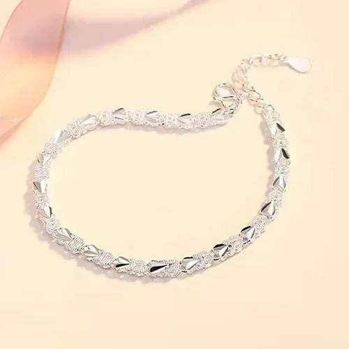Original 925 Silver Stars Bead Bracelets for Women Korean Adjustable Charm Lucky Bead Bracelet Luxury Party Jewelry