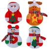 Festive Snowman Cutlery Holder - Creative Christmas Table Set