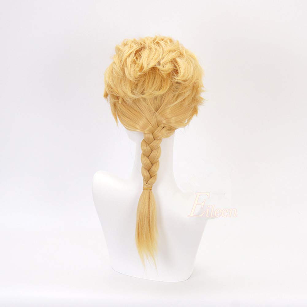 Eileen Bizarre Golden Wind Giorno Anime Christmas Wig Net Included JoJo's Adventure Wig, Wig, Halloween, Costume, Heat-Resistant +