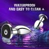Metal Remote Control Vibration Anal Plug Stainless Steel Butt Plug for Vaginal/Prostimulate Use, Erotic Sex Toy Gift for Couples