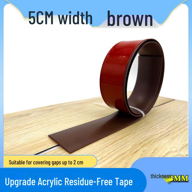 Self-Adhesive Wood Floor Trim Strip - Glue-Free Edge Divider for Doorway and Threshold Decoration