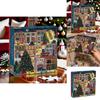 Winterliches Weihnachtliches Straßenbild Muster Puzzle Spielzeug Für Erwachsene Und Zum Stressabbau
