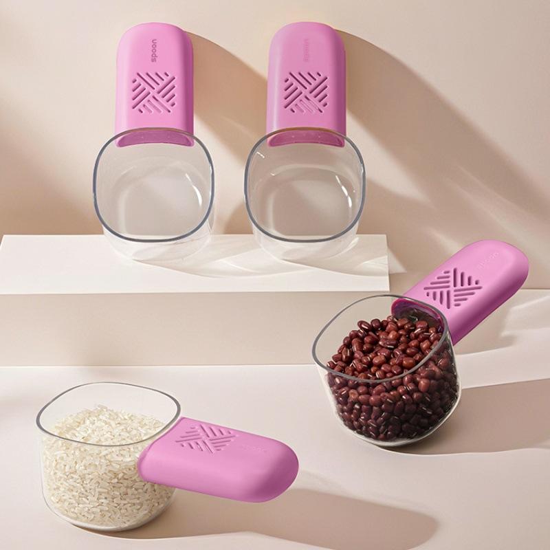 Kitchen Rice Scoop Multifunctional Moisture And Insect Prevention Grains Digging Noodle Scoop With Scale Measuring Scoop