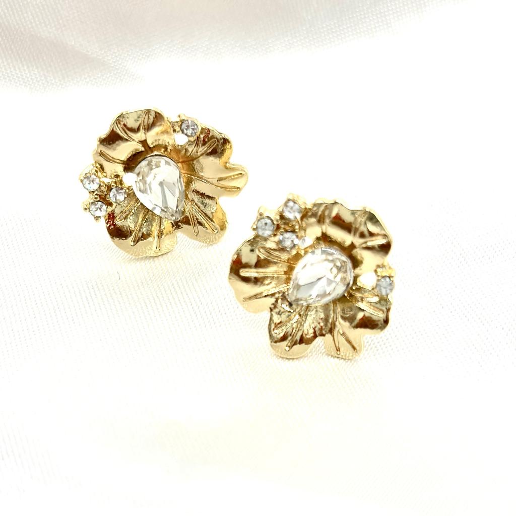 Ny koreansk version av solrosörhängen mode temperament blomma örhängen design öron smycken