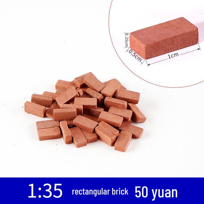 

Ручна Мініатюрна Модель Пісочного Столу з Червоної Цегли для Будівництва Будинків