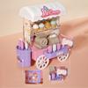 Luminous Mini Bread Truck Dessert Stand Children's Food Stand Truck Toy  Doll House
