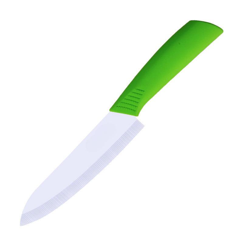 Multi-color Ceramic Fruit Knife for Kitchen 6 Inch Chef Knife with Sheath Utility Slicing Cooking Tool for Vegetable Rustproof Zircon