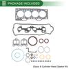 Motoforti Cylinder Head Gasket Kit for Toyota 3E Engine, Engine Valve Gasket Set Rubber No. 0411111075, Efficiency Seal