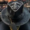 2024 Halloween Nuovo Cappello Teschio Cappello da Cowboy dell'Europa Occidentale Cappello da Baseball Falciatore Triste Cappello Teschio Fatto a Mano Cappelli da Festa