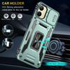 For Samsung Galaxy A06 4G Case Kickstand Slide Lens Lid PC+TPU Drop-Proof Phone Cover