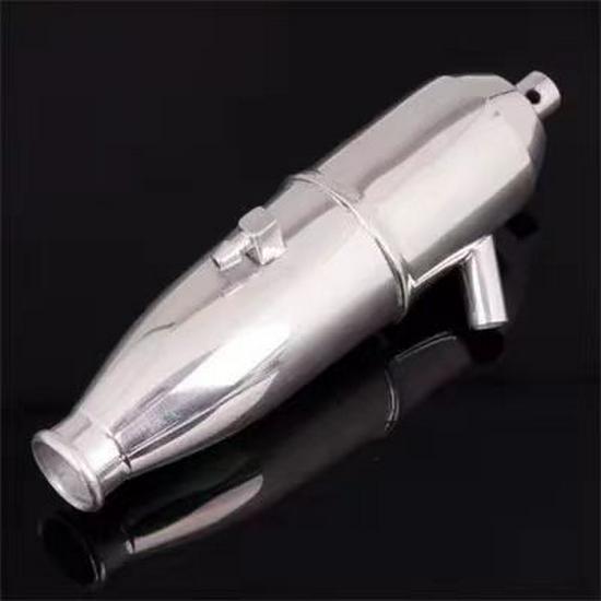 HSP 1:10 Nitro Car Aluminum Exhaust Muffler with Elbow Rubber Hose 102009 02026