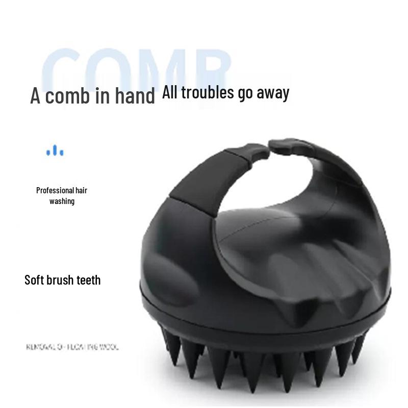 Portable Customized Massage Shampoo Brush for Bath & Head Scratching