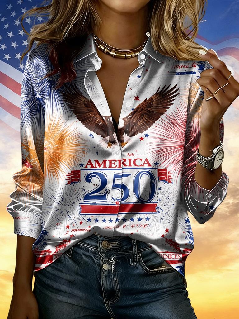 Camicia rétro a righe contrastanti in raso a maniche lunghe, camicia da pendolare temperamentale americana rétro, larga e sottile