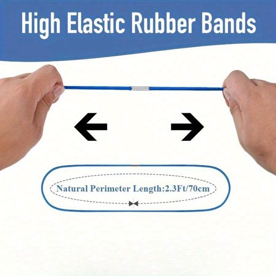 3Pcs Colorful Elastic Trash Can Strap - Secure Trash Bags That Secure Gallon Trash Cans At Home, Office, School, and Outdoors