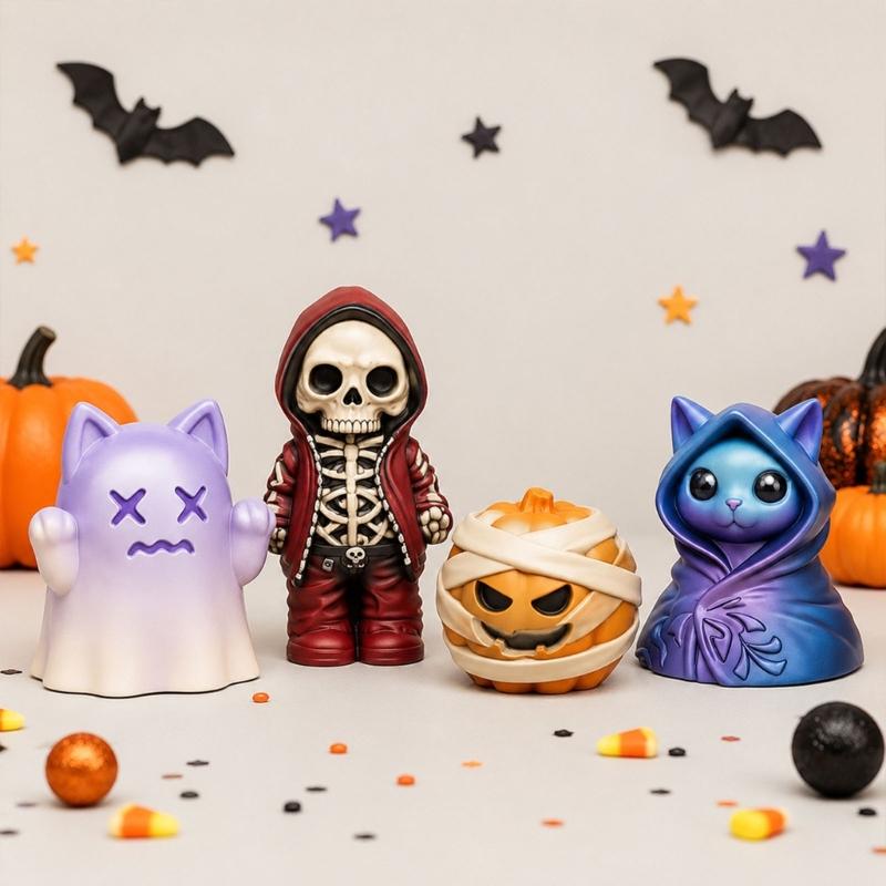 Handmade Craft Casting Mould for Seasonal Candle and Soap Projects, Single Piece for Halloween Party Table Styling and Display