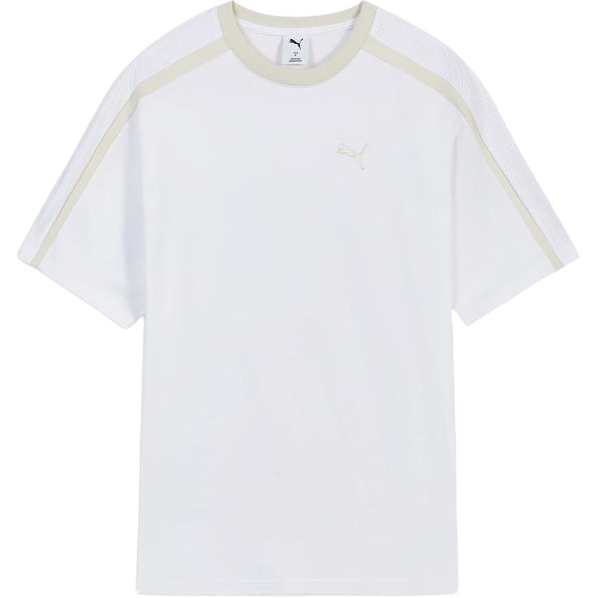 PUMA T Shirts Men s Puma White Crew Neck Moderate 638457-02 XS