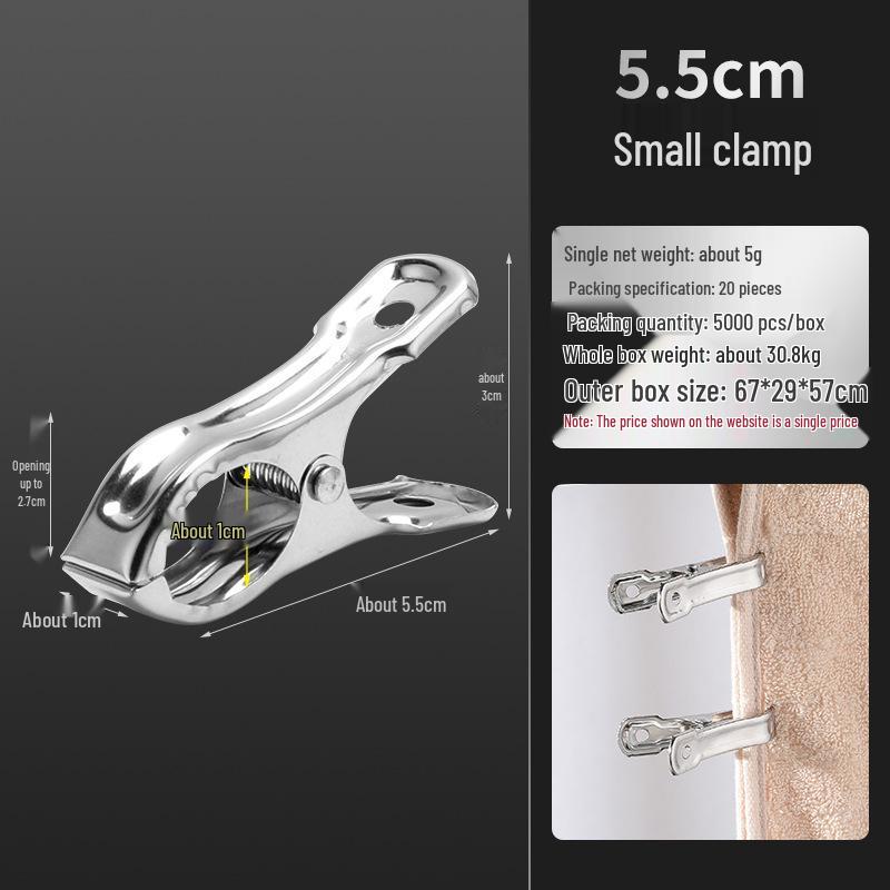 Windproof Stainless Steel Clothes and Quilt Clips: For Quilts, Pants, Socks, and More