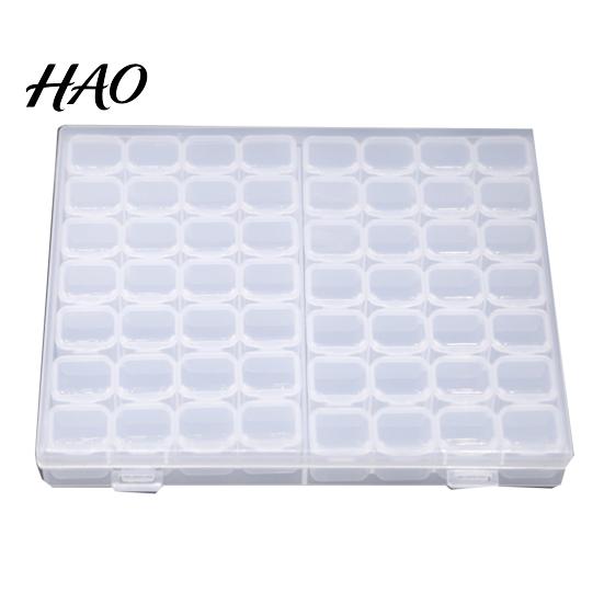 Jewelry Nail Art Storage Box 56 Grid with Lid High Accessories Quality PP Practical Case for Home Tools
