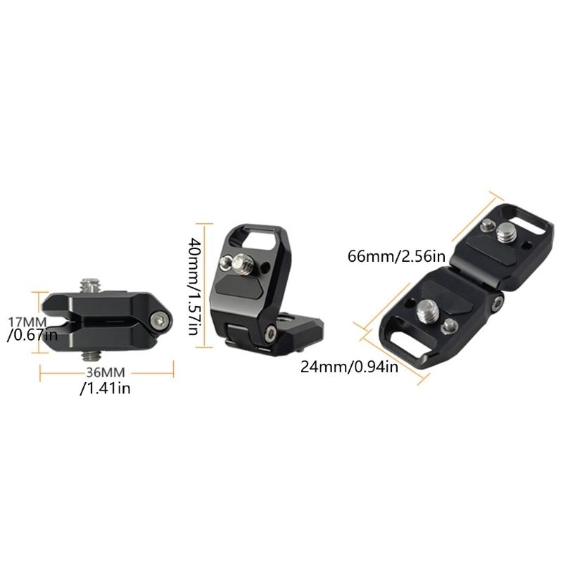 Tool Less Installation 1/4Inch Quick Release Foldable L Bracket Supports Up To 3kg For Photography Gear