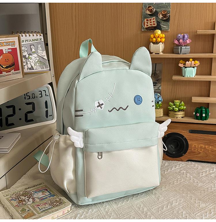 Schoolbag new women's backpack, high-end feel, niche Korean backpack, stylish cute, large capacity backpack for women