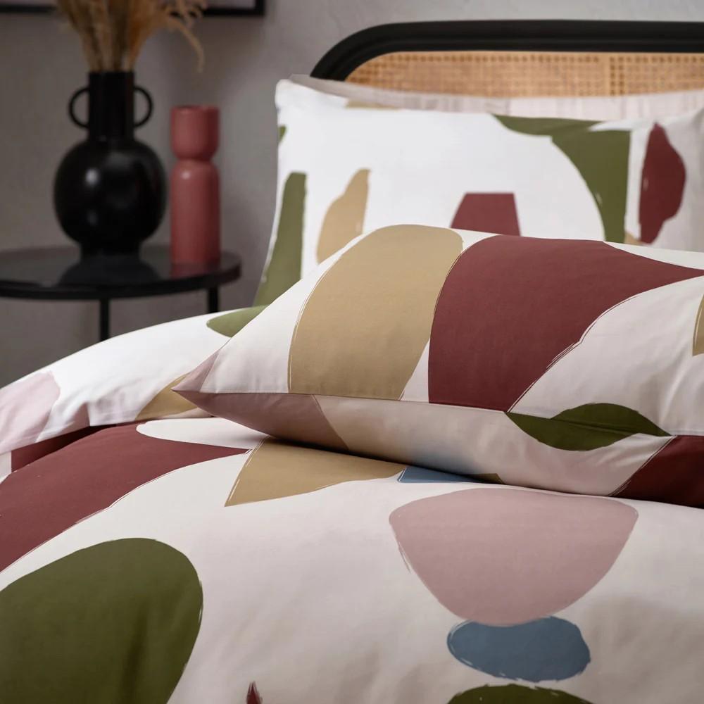 Hoem Meta Cotton Abstract Duvet Cover Set