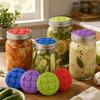 Silicone Fermentation Lid with Venting for Homemade Pickles and Vegetable Fermentation