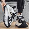 European Station Men's Shoes Live Broadcast Summer Mesh Breathable Casual Sports Shoes Students Versatile Thick Soles Heightening Dad Shoes