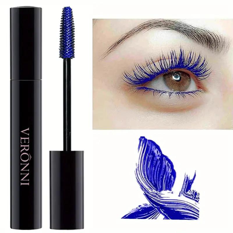 Color Mascara Eyelashes Lengthening Mascara 4D Silk Fiber Waterproof Curling Mascara Black Eyelashes Extension Make Up Cosmetics