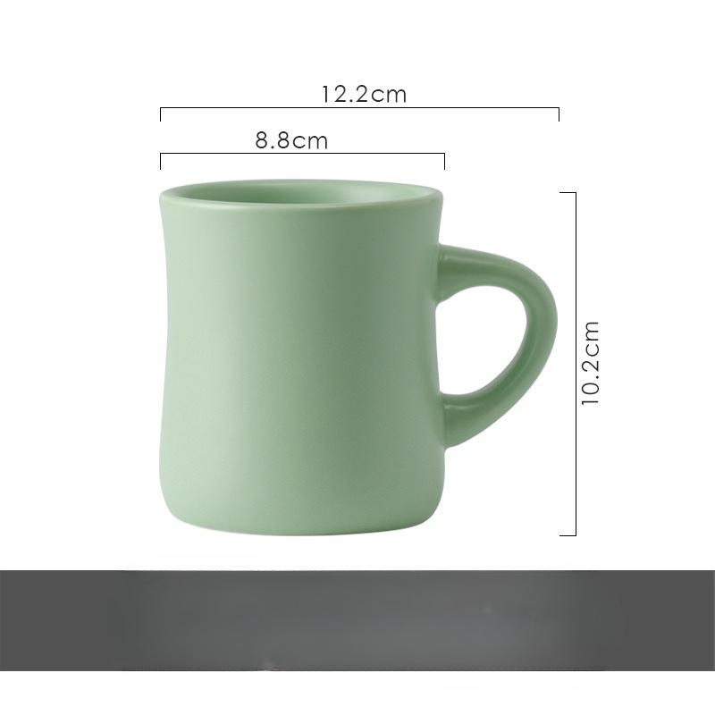 Household Cup Ins Wind Simple Cream Yellow Ceramic Mug Coffee Cup Couple Water Cup