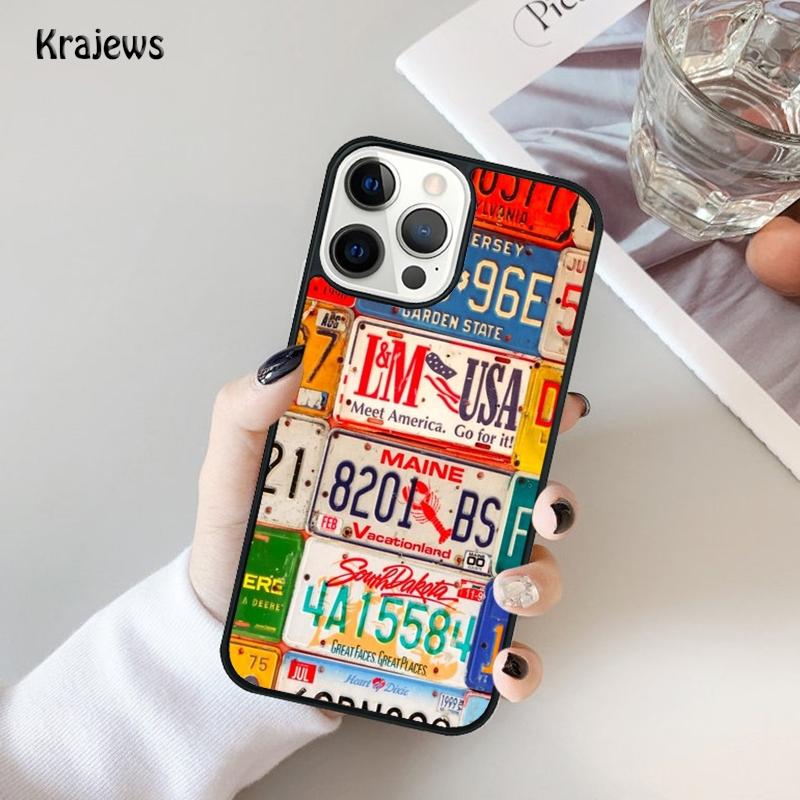 PLATE LICENSE CALIFORNIA Phone Case For iPhone 17 Air 16 15 14 Max Plus 11 12 13 Pro Max Phone Cover Coque