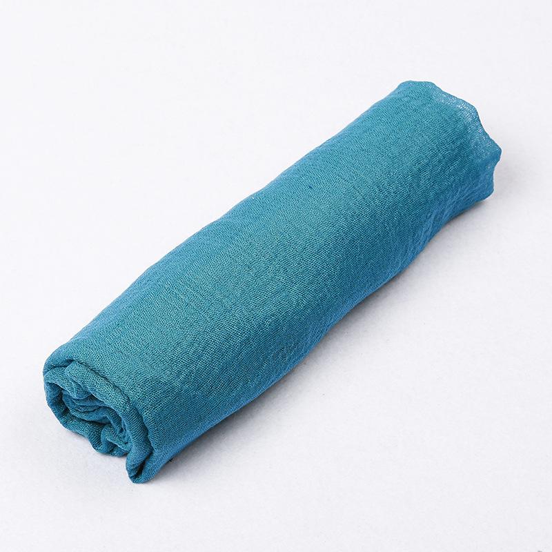 180*90cm Women Muslim Crinkle Hijab Scarf Femme Musulman Cotton Linen Solid Headscarf Islamic Hijab Shawls and Wraps