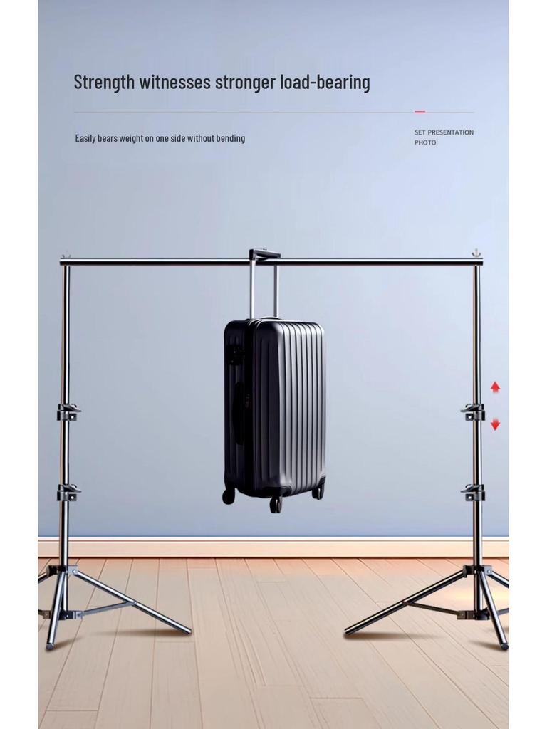 2x3 Meter Photography Background Stand with Black Light-Absorbing Cloth, Studio Props, and White Cloth for Shooting