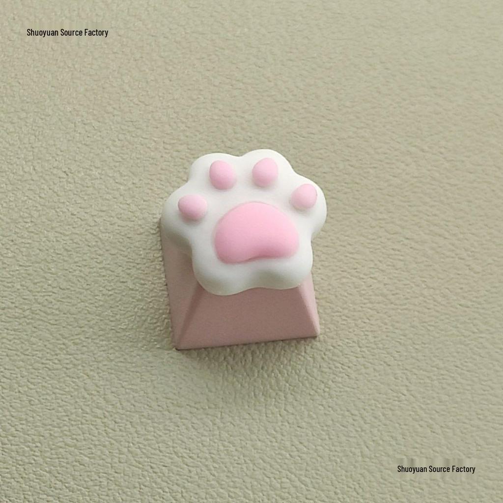 Adorable Cat Paw Silicone Keycap for Mechanical Keyboards - Universal Cross Switch & Nail Art Tool
