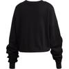 Adidas Sport Lifestyle Series Striped Logo Short Casual Pullover Sweatshirt Women sweatshirt Black FI6721