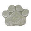 Dog Pawprint Memorial Stone DIY Lettering Dog Grave Marker Pet Monument for Outdoor Lawn Patio