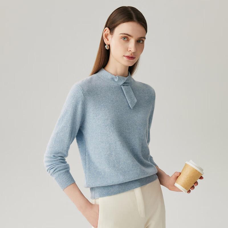 Zhaojun Women's Half-Turtleneck 100% Cashmere Sweater
