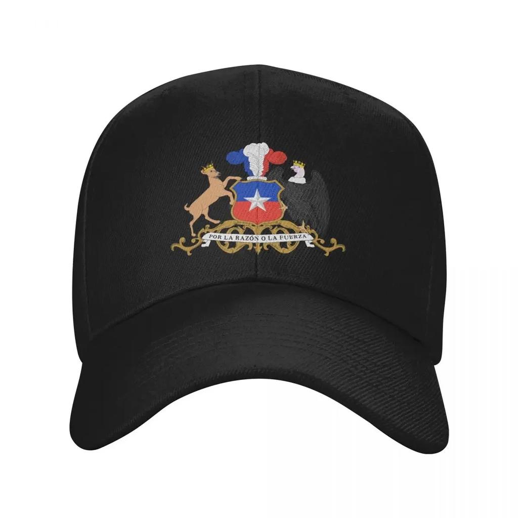 Personalized Coat Of Arms Of Chile Baseball Cap Sun Protection Unisex Womens Adjustable Chilean Flag Dad Hat Spring Snapback