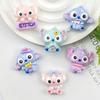 Cartoon Stitch Resin Accessories: DIY Hair Clip, Refrigerator Magnet, Cute Ornament